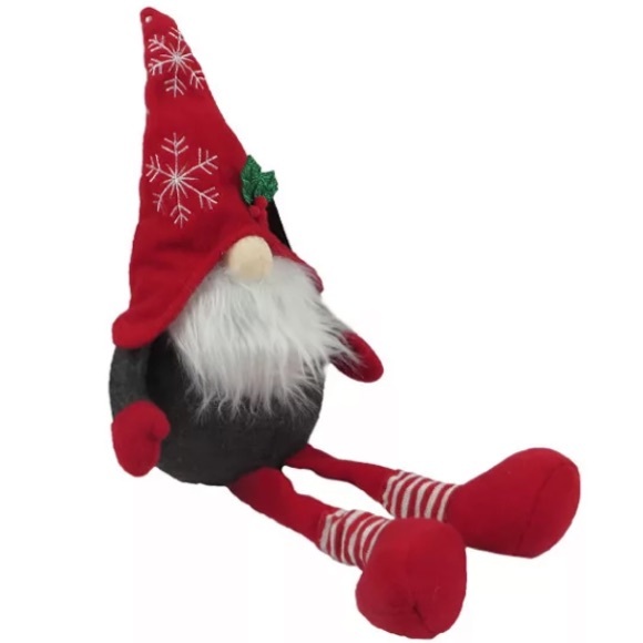 Brand NWT 22” Absolutely Precious Red Christmas Holiday Gnome Sitter Decoration - Picture 2 of 10